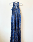 LOLA, Sapphire Long Cotton Dress- Navy