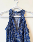 LOLA, Sapphire Long Cotton Dress- Navy