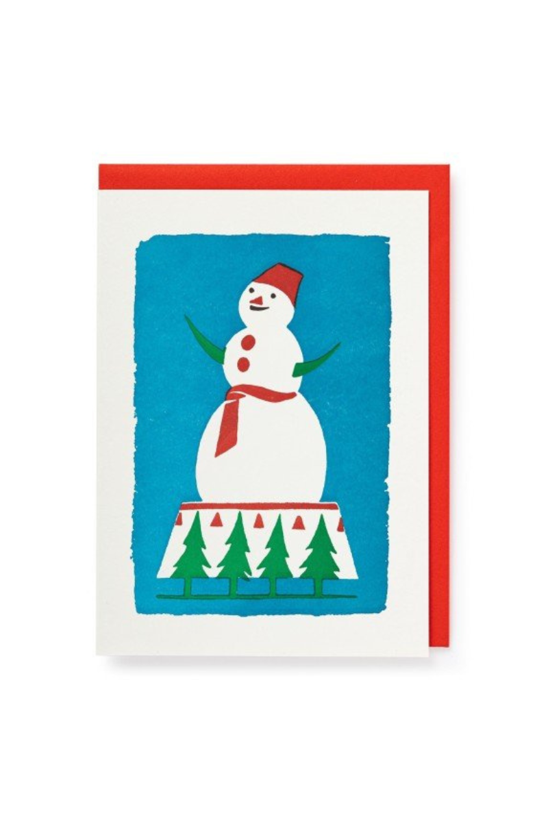 Archivist Gallery, Printed Cards- Snowman