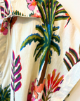 Palme, Cotton Belted Shirt Dress - Floral