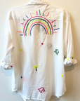 Palme, Embroidered Cotton Shirt White 67057