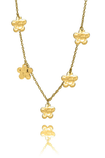 The Makery, Gold Daisy Chain Charm Necklace