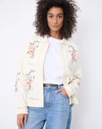 Not Shy, Lucie Embroidered Jacket- White