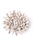 Chive, Ivory Ceramic Chrysanthemum Flower