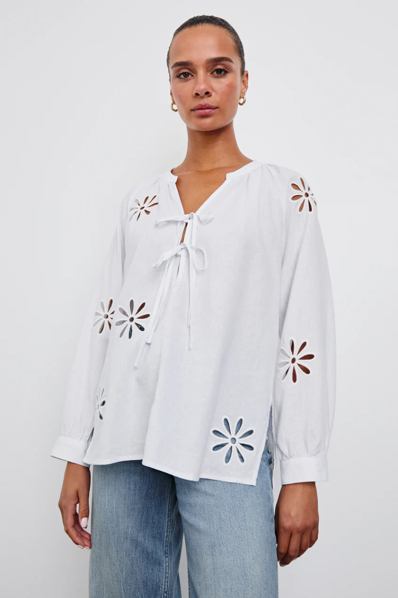 Rails, Brielle Top-White Eyelet