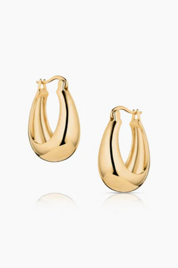 Thatch, Petite Lumi Hoop Earrings-14K Gold Plated