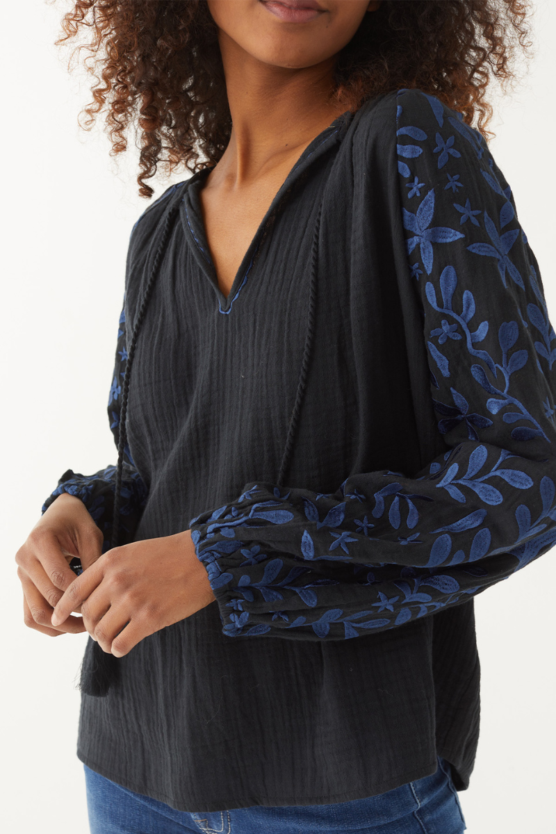 MERSEA, Palermo Embroidered Blouse