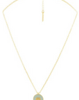 AB, Gold Chain with Enamel Pendant