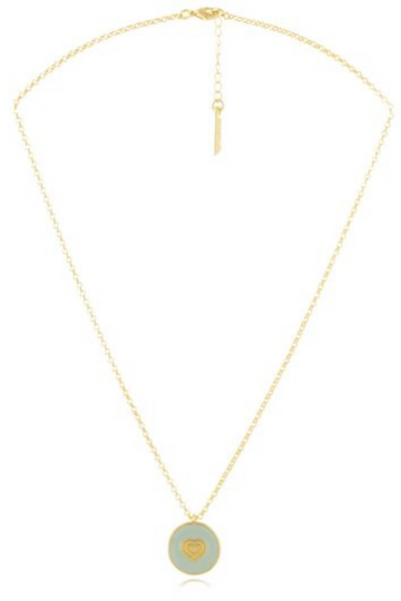 AB, Gold Chain with Enamel Pendant