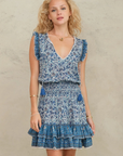 M.A.B.E, Esti Print Dress- Blue