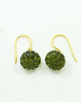 Schmuckoo, Kaeli Earring Gold Plated - Green Tourmaline