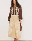 Stella Forest, Alma Long Skirt- Beige