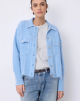 Not Shy, Levo Cashmere Jacket- Denim