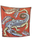 Inoui Editions, Croco Square 100 Scarf - Caramel