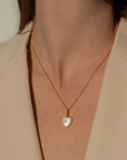 Thatch, Isabel Mother of Pearl Heart Necklace