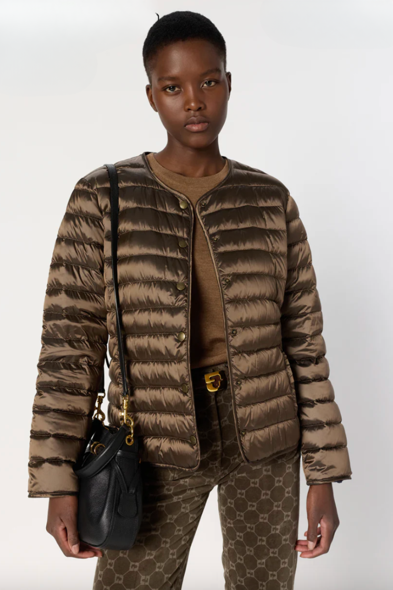 Gerard Darel, Micaela Reversible Down Jacket- Cigare