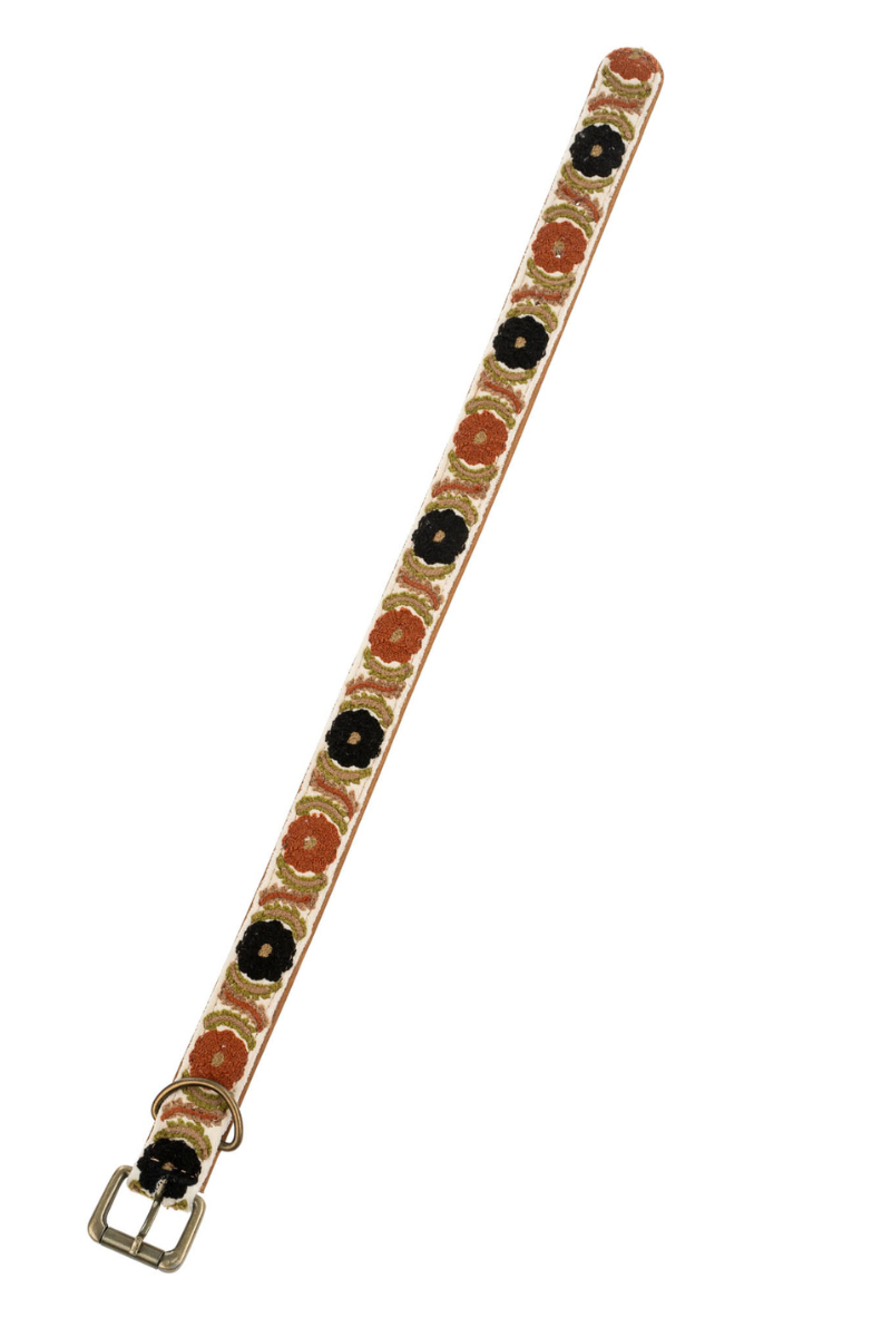 Indaba, Bruli Embroidered Dog Collar