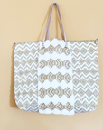 En Shallah, Cuba Cloth Bag M- White