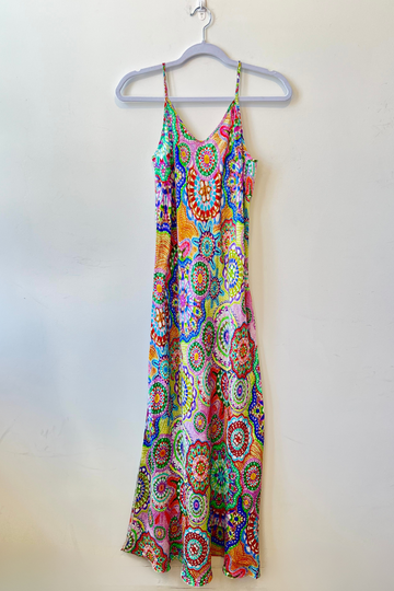 Johnny Was, Gigianna Slip Dress-Napperon Print