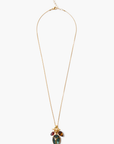 Chan Luu, Scarab Charm Necklace-Labradorite