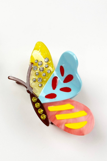 Hair Claw Clip, Cartoon Butterfly