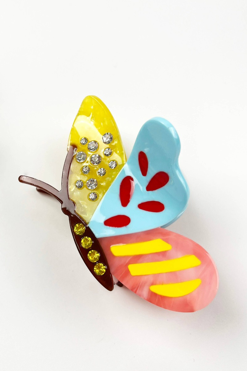 Hair Claw Clip, Cartoon Butterfly