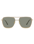 CADDIS, Hooper Sunglasses- Polished Gold with Polarized Green