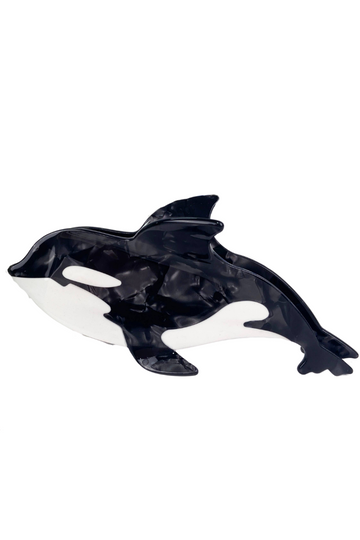 Hair Claw Clip, Orca Whale