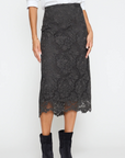 Brochu Walker, Mara Lace Skirt- Hunter