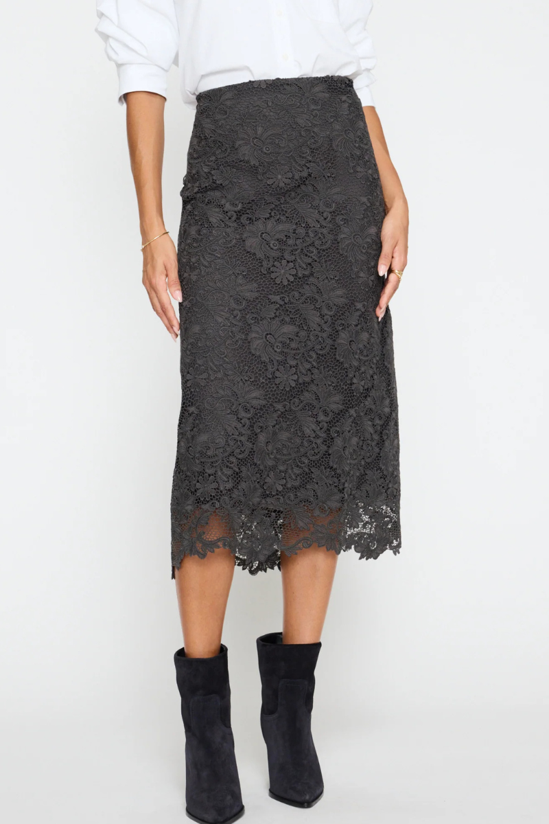 Brochu Walker, Mara Lace Skirt- Hunter