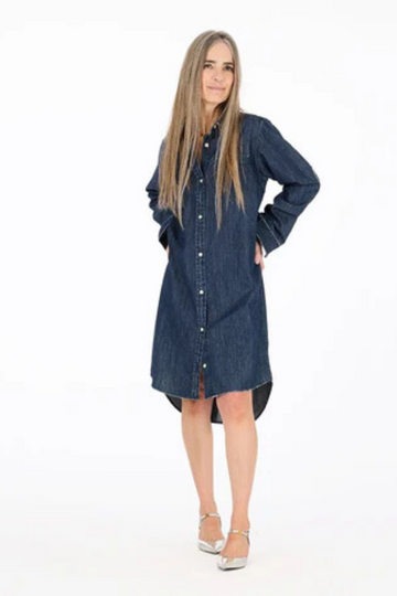 Kerri Rosenthal, Mia Shirtdress- True Denim