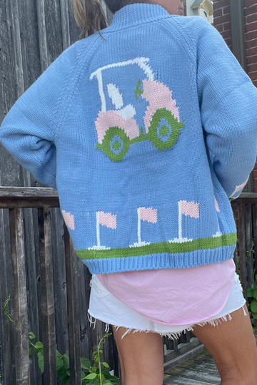 Varsity Par-Tee Golf Cart Cardigan