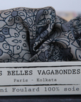Les Belles Vagabondes, Mini Summer Scarf- Grey