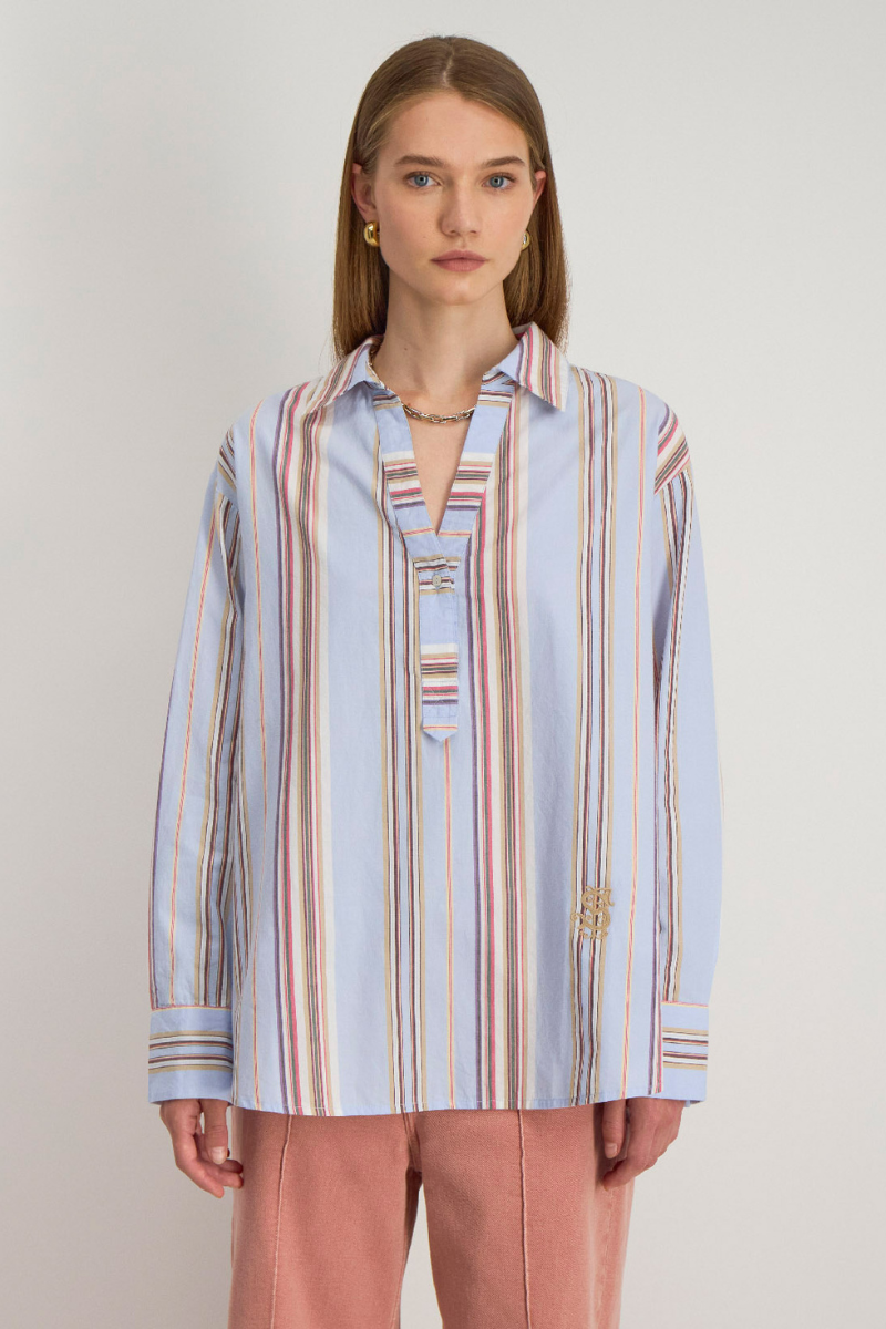 Stella Forest, Althea Stripe Shirt - Bleuclair