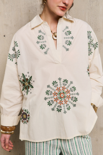 Stella Forest, Prune Tunic - Ecru