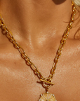 Briar Toggle Chain Medallion Necklace