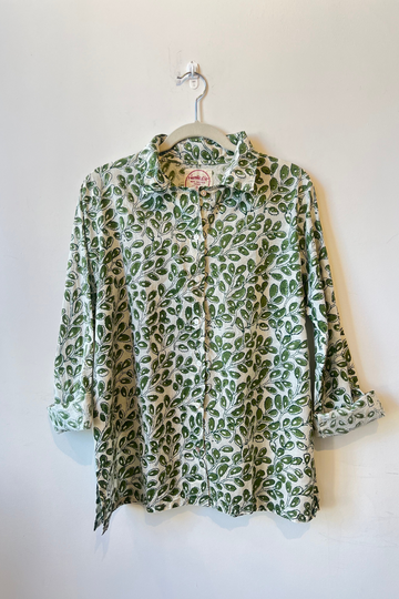 Auntie Oti, Leaf Button Shirt