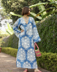 Maison Marigold,Doha Kaftan- Blue Boquet