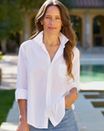 Frank & Eileen, Eileen Relaxed Button Shirt- White