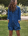 Frank & Eileen, Ireland Playsuit-1977 Medium Wash w/Grinding