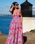 La Plage, Beacon Rock Maxi Dress-Meadow Floral