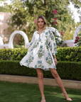 Maison Marigold, Taj Mini Dress - Blue Flower