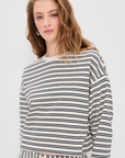 Velvet, Isabelle Stripe Terry Top