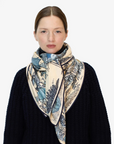 Inoui Editions, Four Seasons Square 130 Scarf-Blue