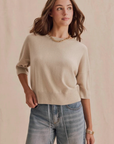 Splendid, Georgie SS Sweater - Wheat Heather