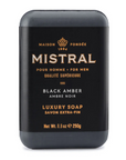 MISTRAL,Bar Soap-Men's Black Amber