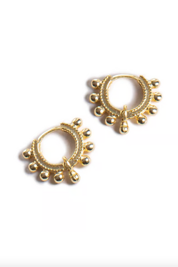 The Makery, Gold Huggie Earrings
