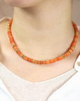 LC, Ashe Steel Necklace - Orange