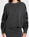 Splendid, Leanna Sweater- Heather Shadow