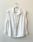 CP Shades, Patty Cap Sleeve Top- White